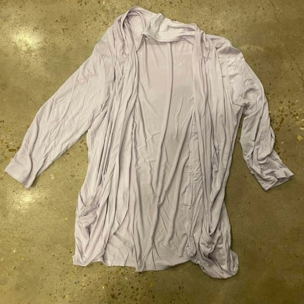 Light Purple Open Cardigan